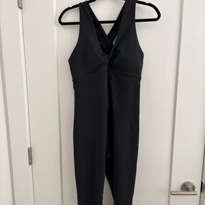 Fabletics Twist Crossback Jumpsuit- Black- Large